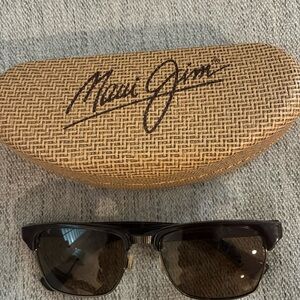 Maui Jim Kawika classic polarized sunglasses Tortoise w/antique gold